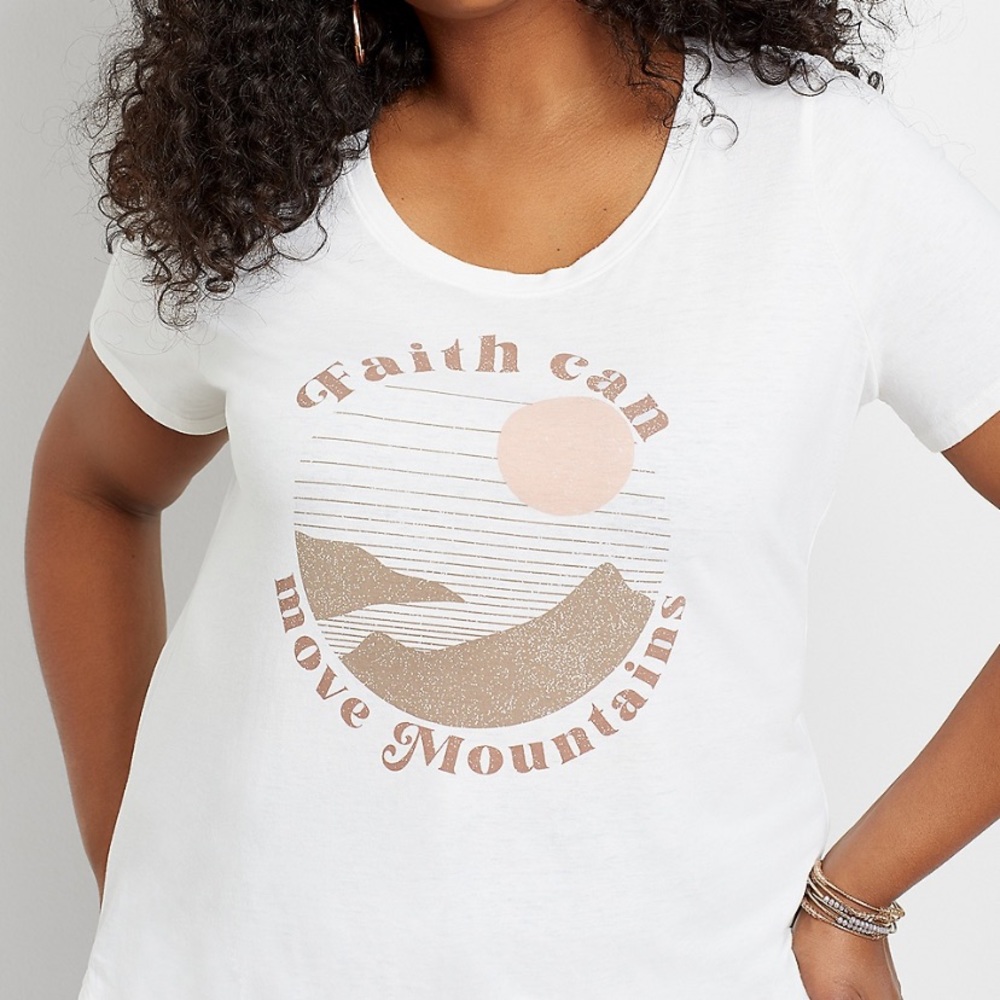Maurices Faith Can Move Mountains Graphic Tee
